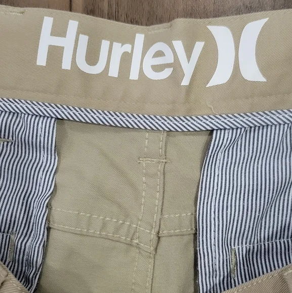 Hurley Men's Dri-fit Nike Khaki Chino Shorts Size 36 - Picture 12 of 12